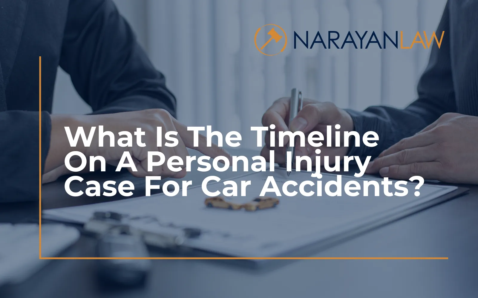 California personal injury case timeline for car accident claims