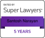 Super Lawyers — Santosh Narayan, 5 Years