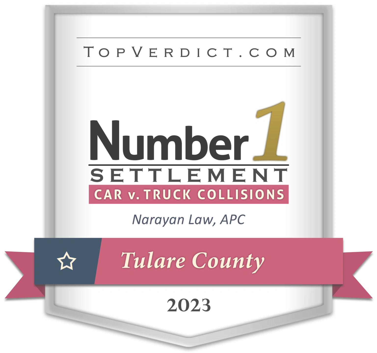 TopVerdict.com — #1 Car v. Truck Collision Settlement, Tulare County 2023